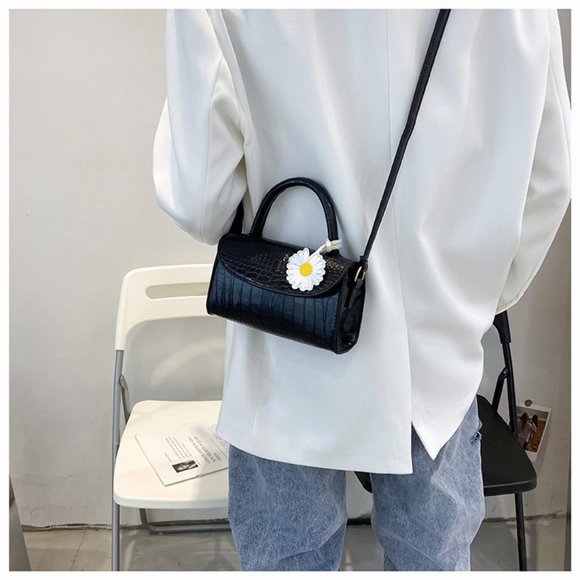 Crocodile pattern small bag new simple single shoulder bag - Picture 4 of 9